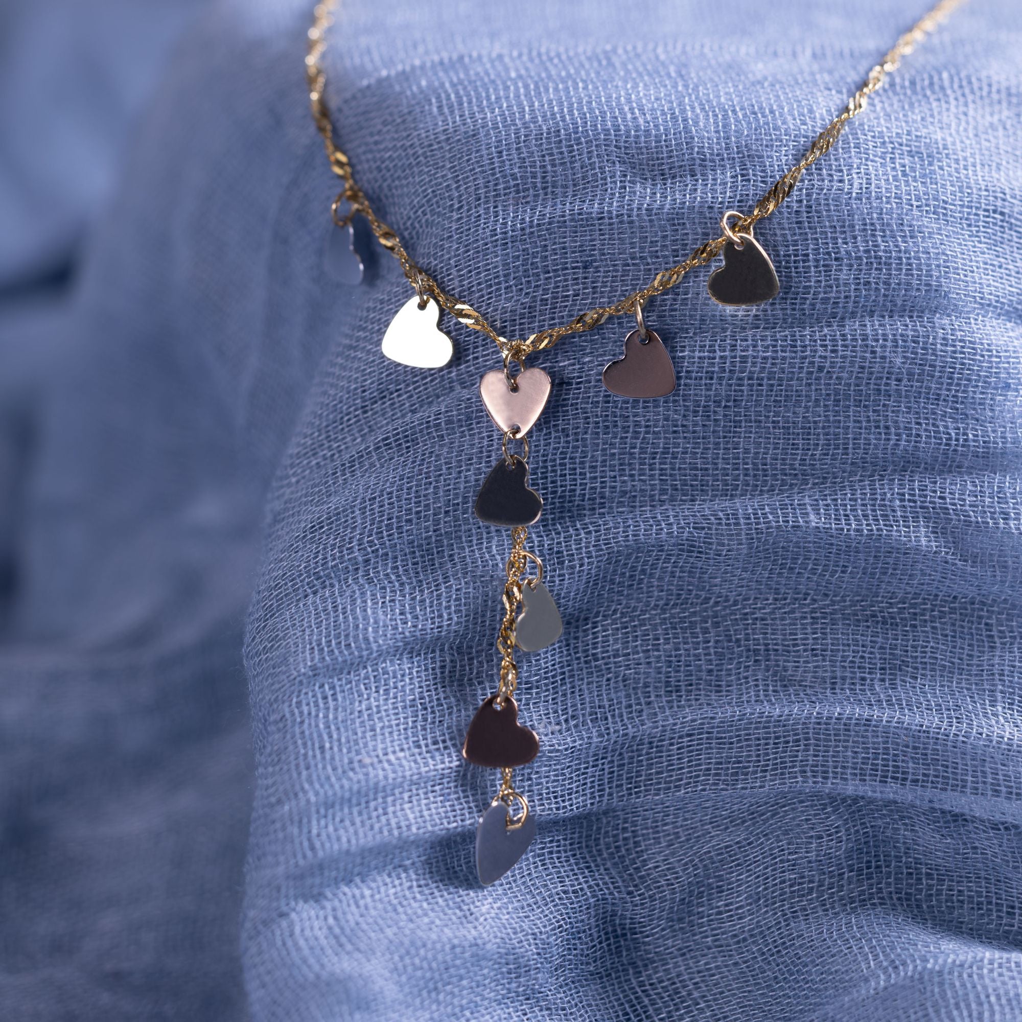 ★PEARLY MORE★ Heart Magnet Drop Necklace Irregular Heart Drop Necklace | Ximena Rosé Jewelry